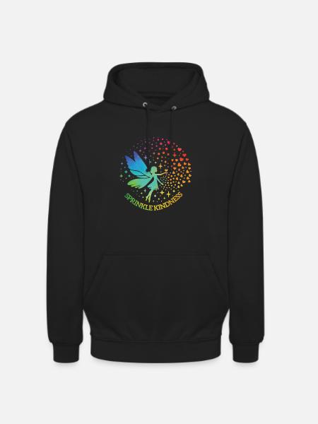 Sprinkle Kindness like Confetti Fairy - Unisex Hoodie - black