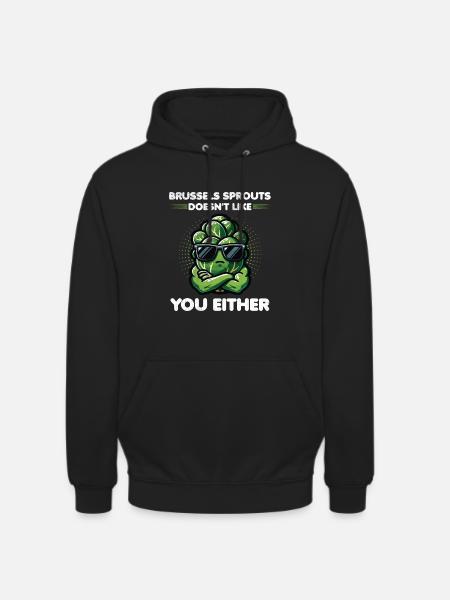 Brussels Sprouts Lover Funny Vegetable - Unisex Hoodie - black