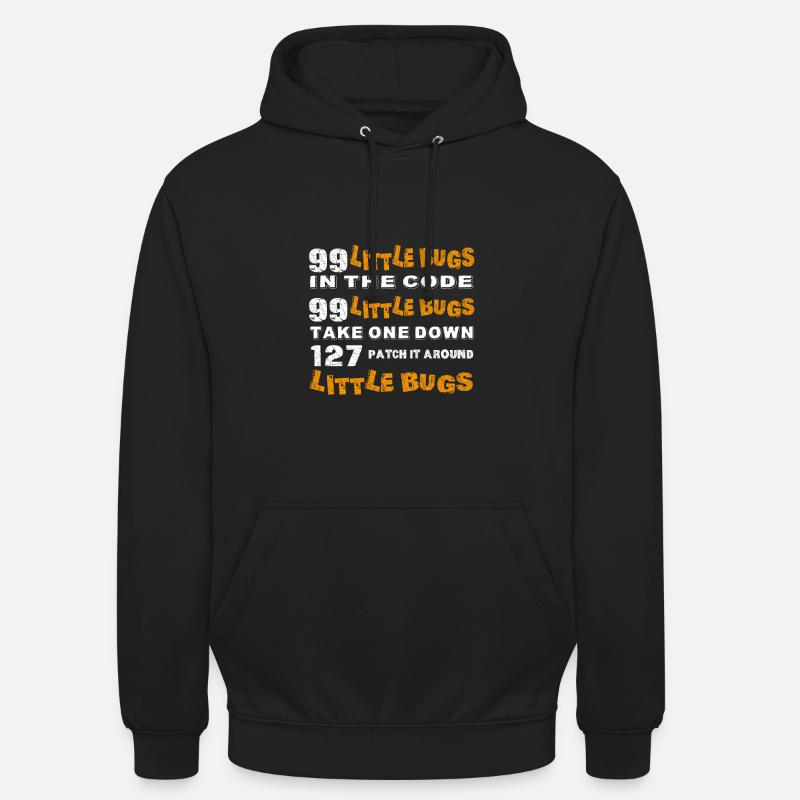 99 Little Bugs 127 Patch Internet Nerd Informatik - Unisex Hoodie - Schwarz