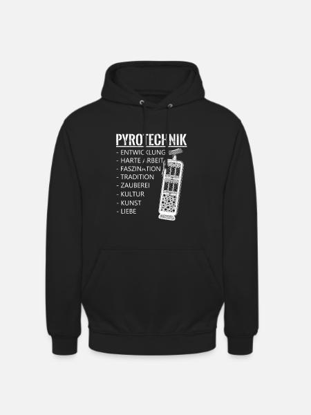 Pyro Fireworks Pyrotechnics - Unisex Hoodie - black