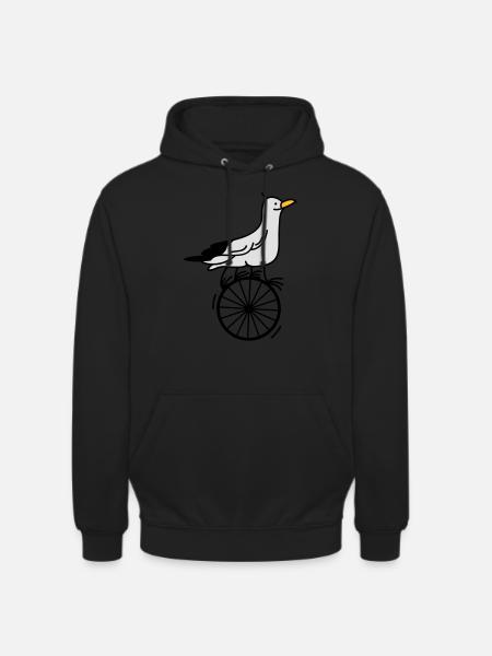 begabte Möwe - Unisex Hoodie - Schwarz