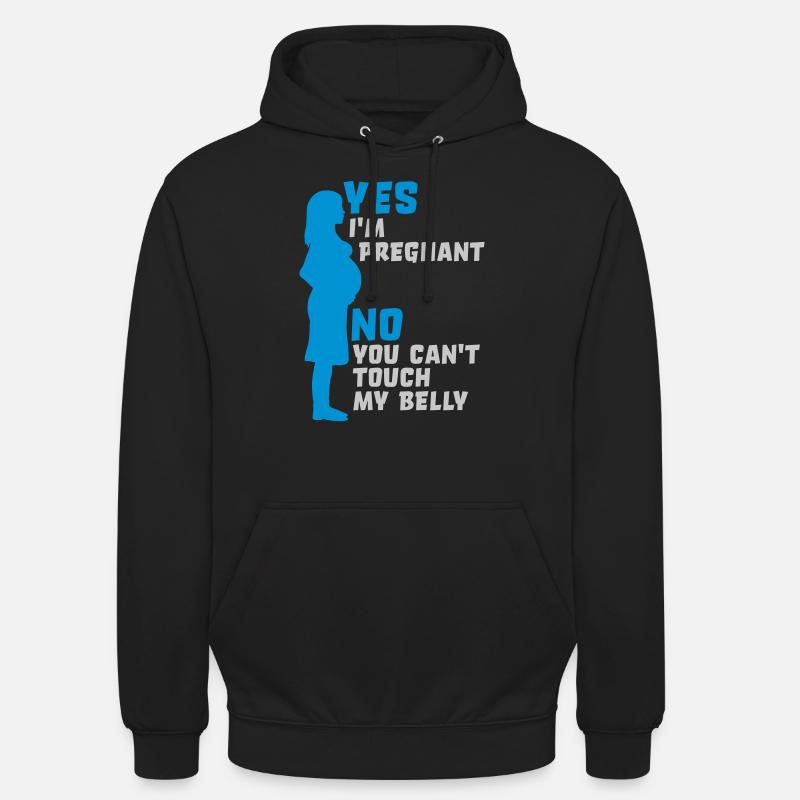 ne peut pas toucher mon - Sweat-shirt à capuche unisexe - noir