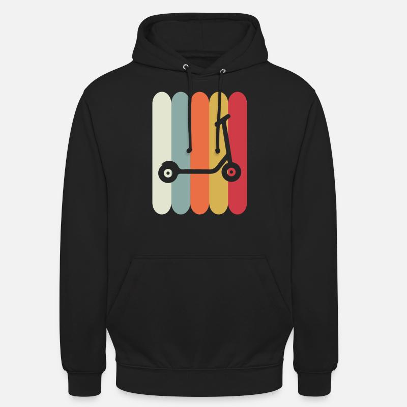 E-Scooter Roller Scooter - Sweat-shirt à capuche unisexe - noir
