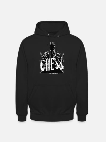 Schach Design - Unisex Hoodie - Schwarz