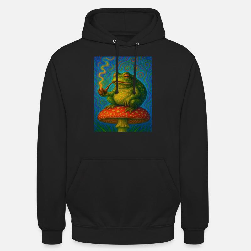 Smoking Toad - Unisex Hoodie - black