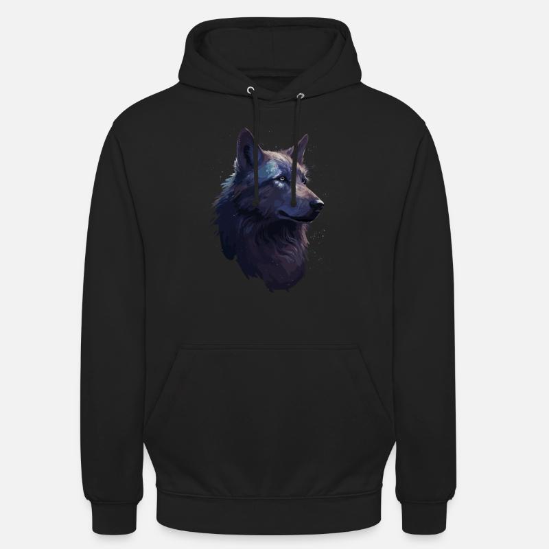Wolf Wolf Head Scratch Marks Claws Wild Forest Hunter - Sweat-shirt à capuche unisexe - noir