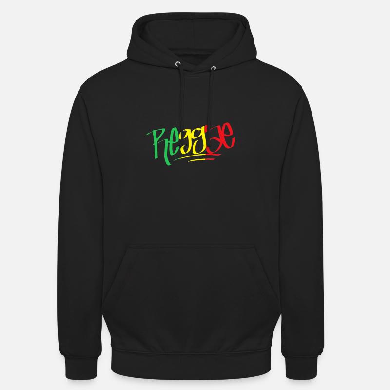 Reggae Rasta - Sweat-shirt à capuche unisexe - noir