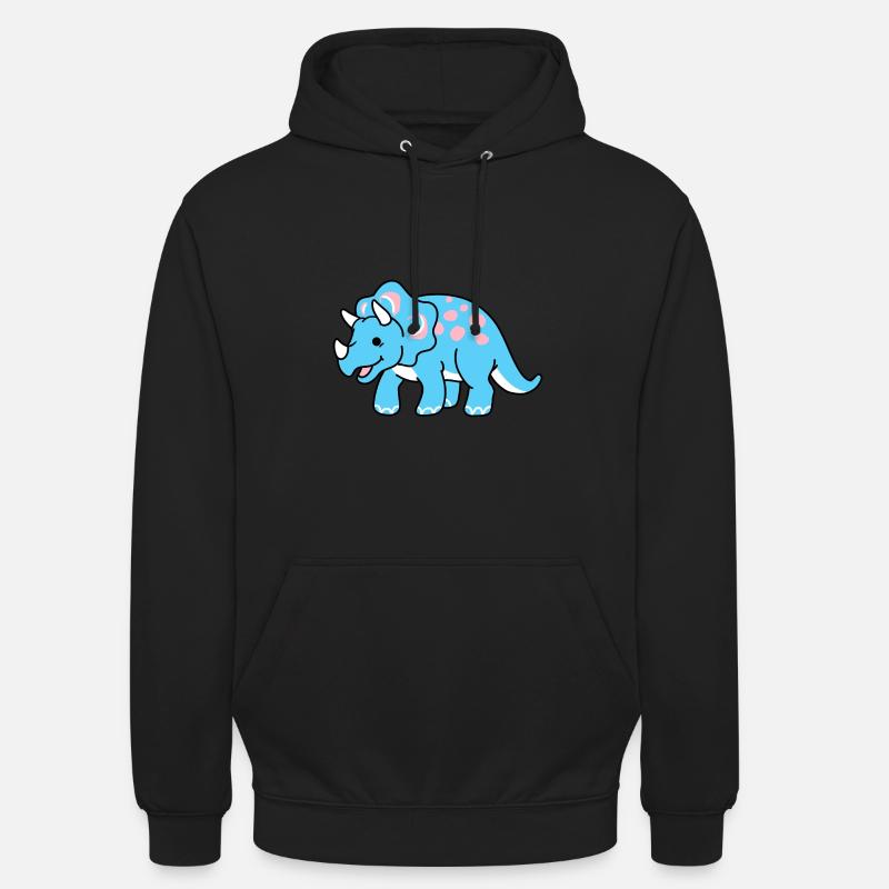 Trans Pride Triceratops - Sweat-shirt à capuche unisexe - noir