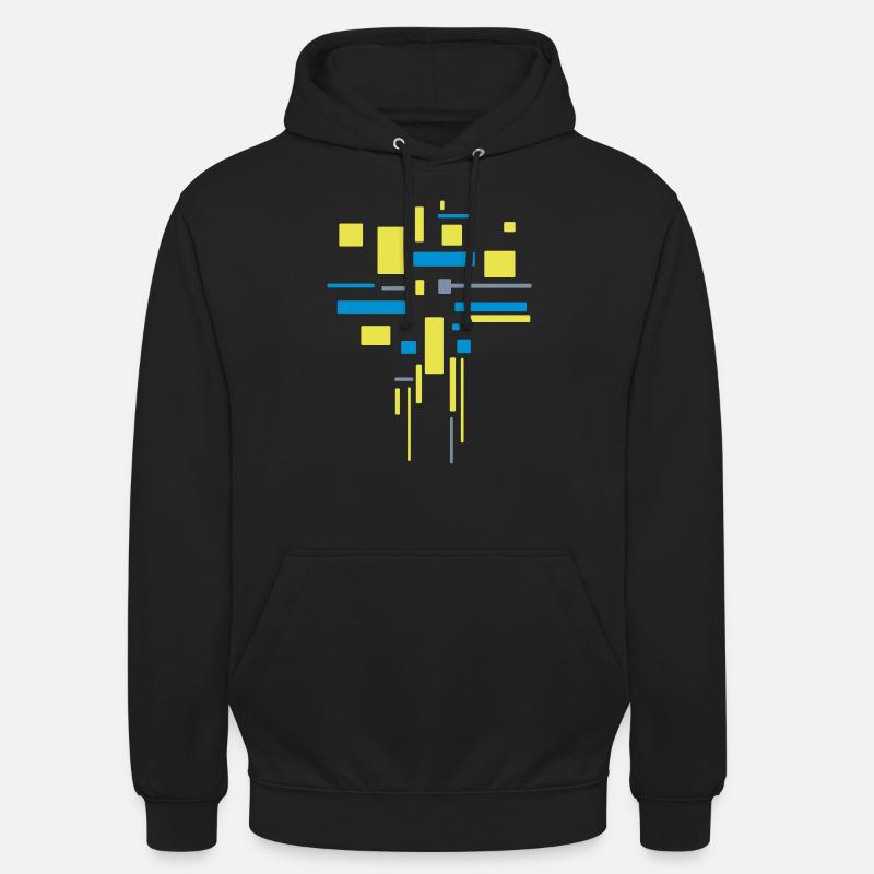 Pattern Architecture Abstract - VECTOR - Unisex Hoodie - black