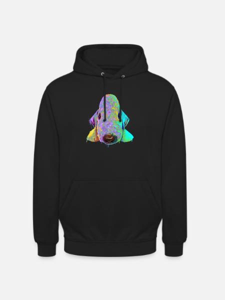Spalsh Dog Bedlington Terrier - Unisex Hoodie - black