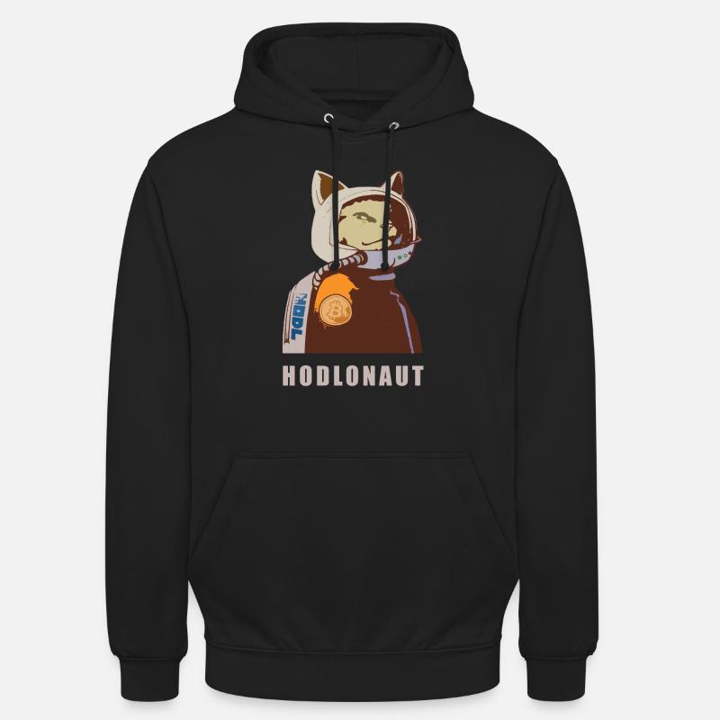 Hodlonaut - Sweat-shirt à capuche unisexe - noir