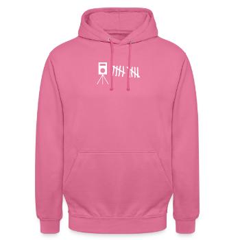 Blitzer autoroute vitesse pneu tuning - Sweat-shirt à capuche unisexe - rose - Devant - Alina (178cm) & Michal (187cm)