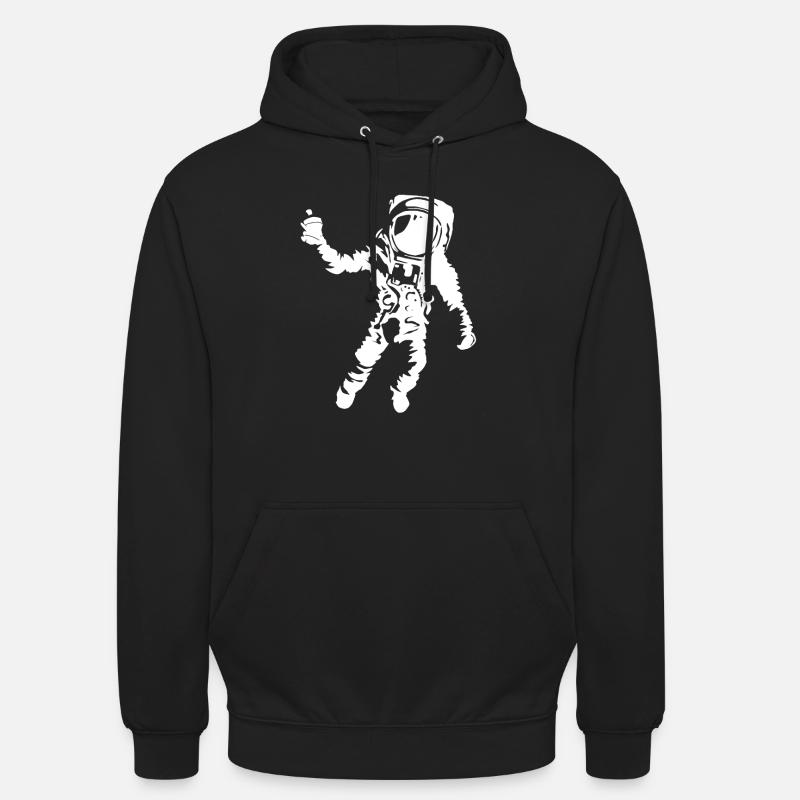 Graffiti Astronaute - Sweat-shirt à capuche unisexe - noir