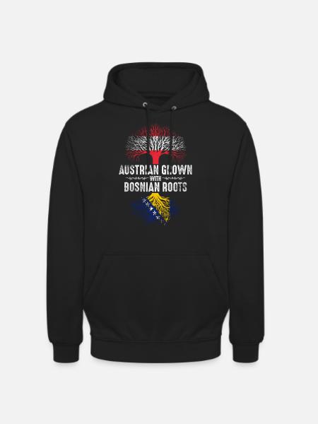 Austrians with Bosnian roots - Unisex Hoodie - black