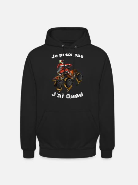 Je Peux Pas J'ai Quad - Sweat-shirt à capuche unisexe - noir