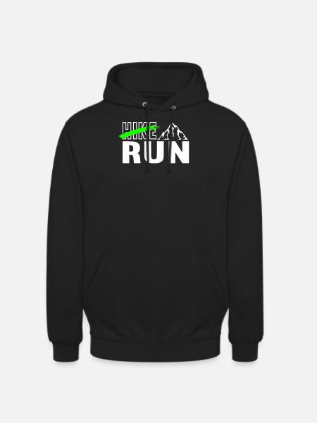 Trail Running Ultra Running Trail Running Extreme Running - Unisex Hoodie - black