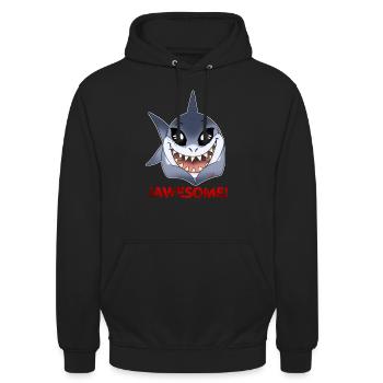 Jawesome - Unisex Hoodie - Schwarz - Vorne - Alina (178cm) & Michal (187cm)