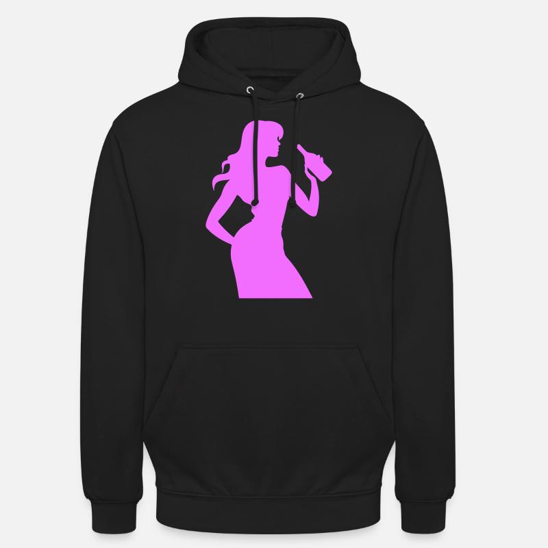 Femme Fun Silhouette - Sweat-shirt à capuche unisexe - noir