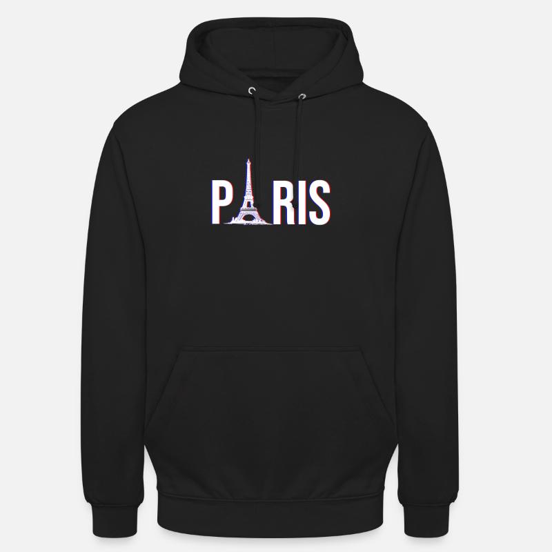 Paris Tour Eiffel - Sweat-shirt à capuche unisexe - noir