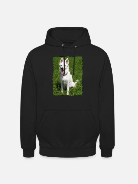 white angel - Unisex Hoodie - black