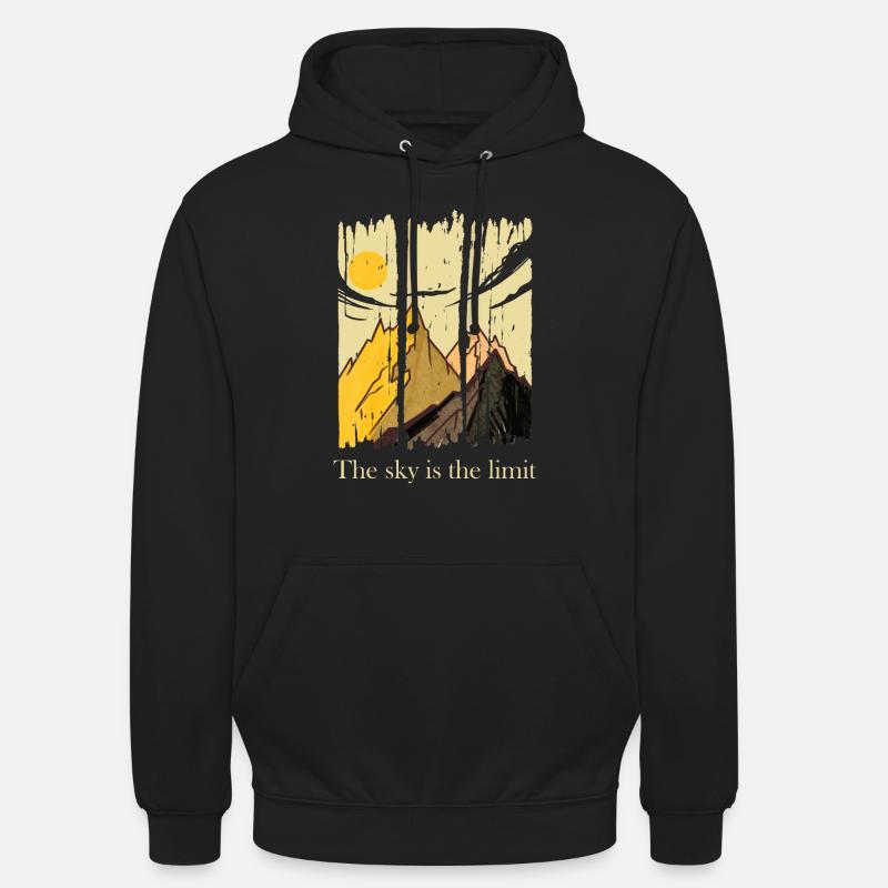 Sky is the limit - Sweat-shirt à capuche unisexe - noir