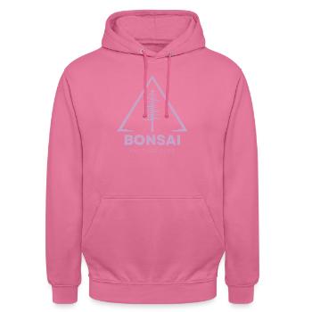 Bonsai Culture Club Front - Sweat-shirt à capuche unisexe - rose - Devant - Alina (178cm) & Michal (187cm)