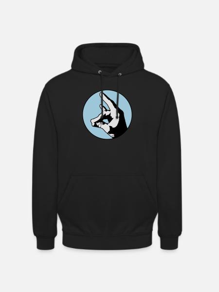 Schweigefuchs - Unisex Hoodie - Schwarz