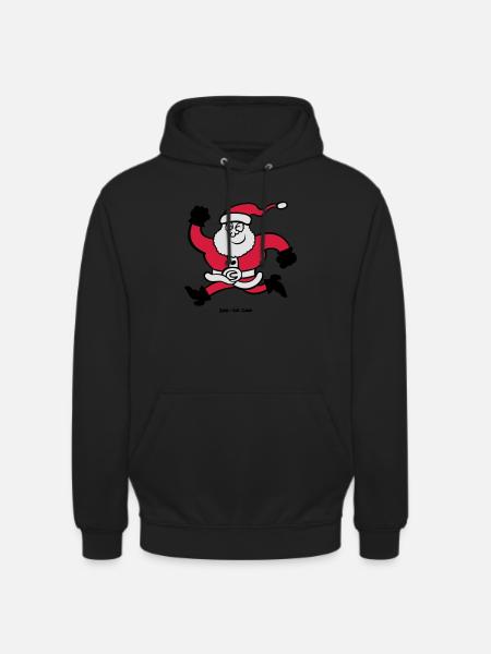 Exécution de Père Noël - Sweat-shirt à capuche unisexe - noir