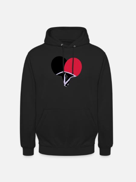 Table tennis, ping pong - Unisex Hoodie - black