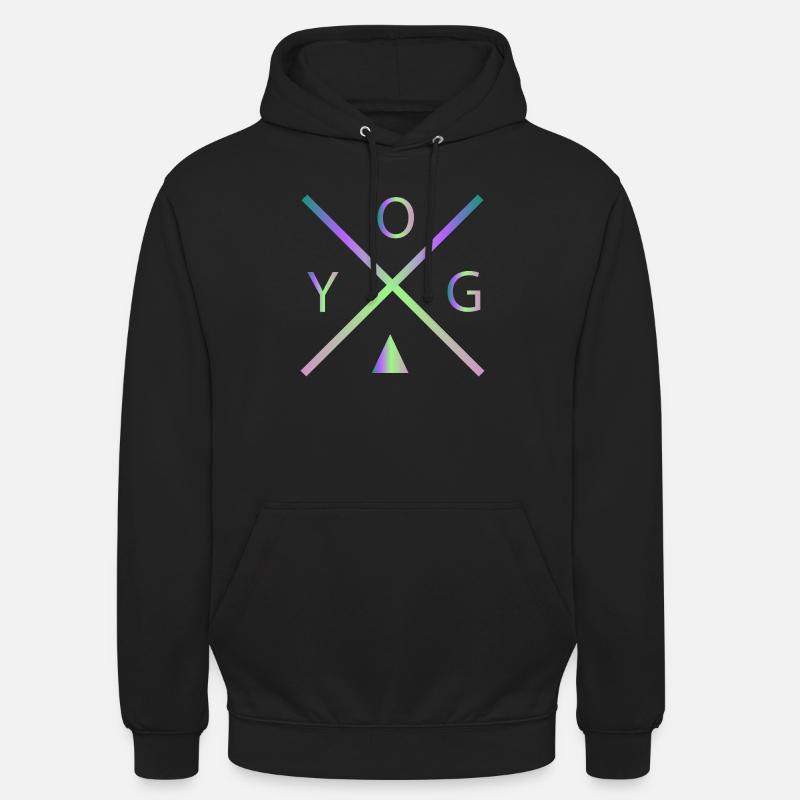yoga - Sweat-shirt à capuche unisexe - noir