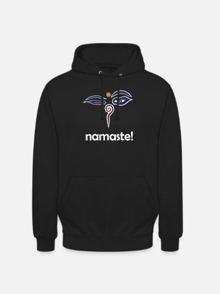 namasté - Sweat-shirt à capuche unisexe - noir