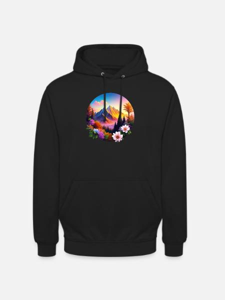 Beauté du Caucase - Sweat-shirt à capuche unisexe - noir