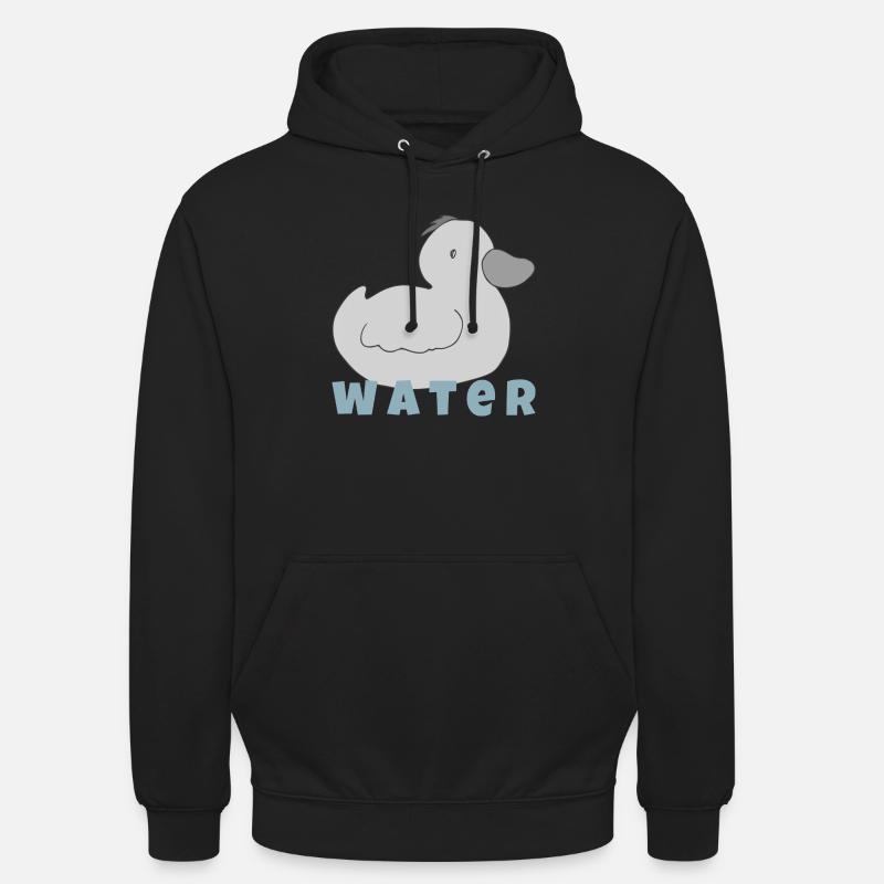 entchen water - Unisex Hoodie - Schwarz