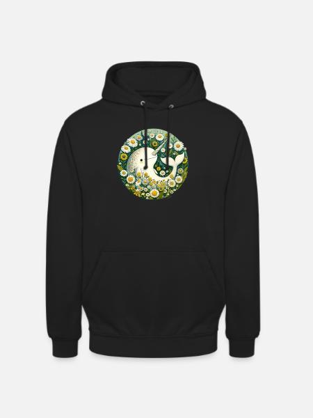 Narwal - Unisex Hoodie - Schwarz