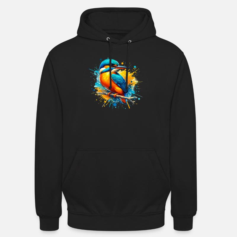 Eisvogel - Unisex Hoodie - Schwarz