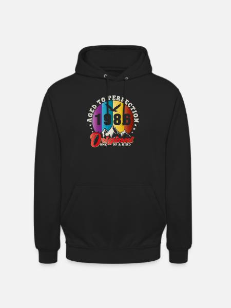 Perfection 1986 -38th Anniversary,Original - Unisex Hoodie - black