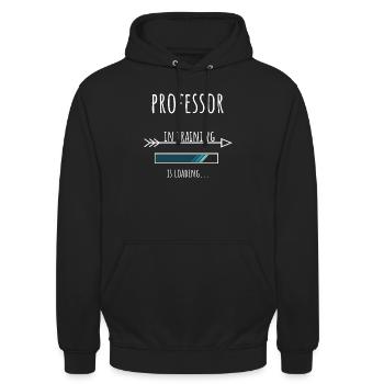 Professor Geschenk Beruf Ausbildung Professor - Unisex Hoodie - Schwarz - Vorne - Alina (178cm) & Michal (187cm)