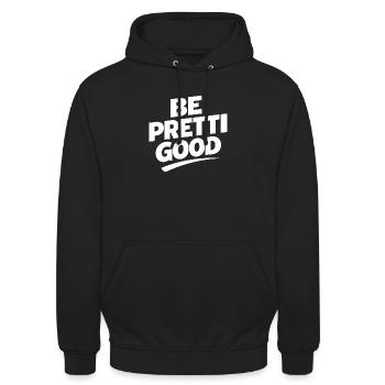 Be Pretty Good - Sweat-shirt à capuche unisexe - noir - Devant - Alina (178cm) & Michal (187cm)