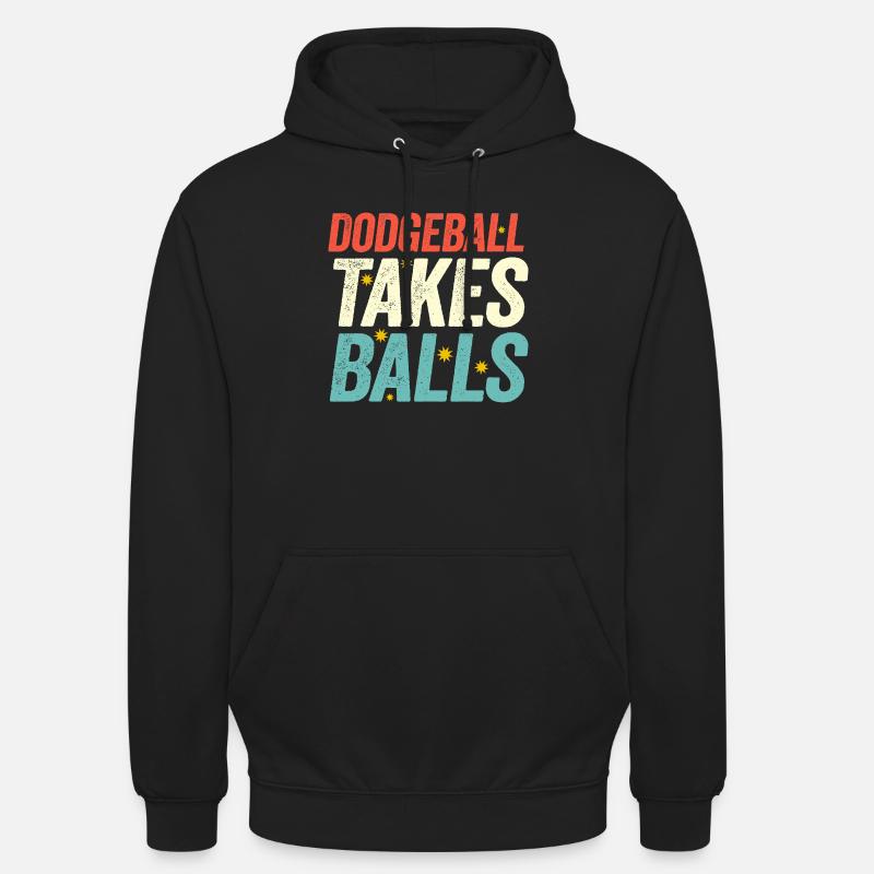 Völkerball braucht Bälle - Unisex Hoodie - Schwarz
