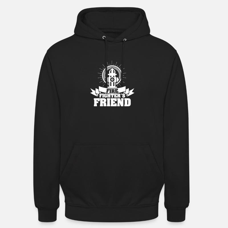 Amis des pompiers - Sweat-shirt à capuche unisexe - noir