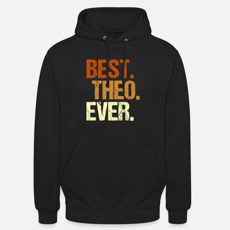 Théo - Sweat-shirt à capuche unisexe - noir