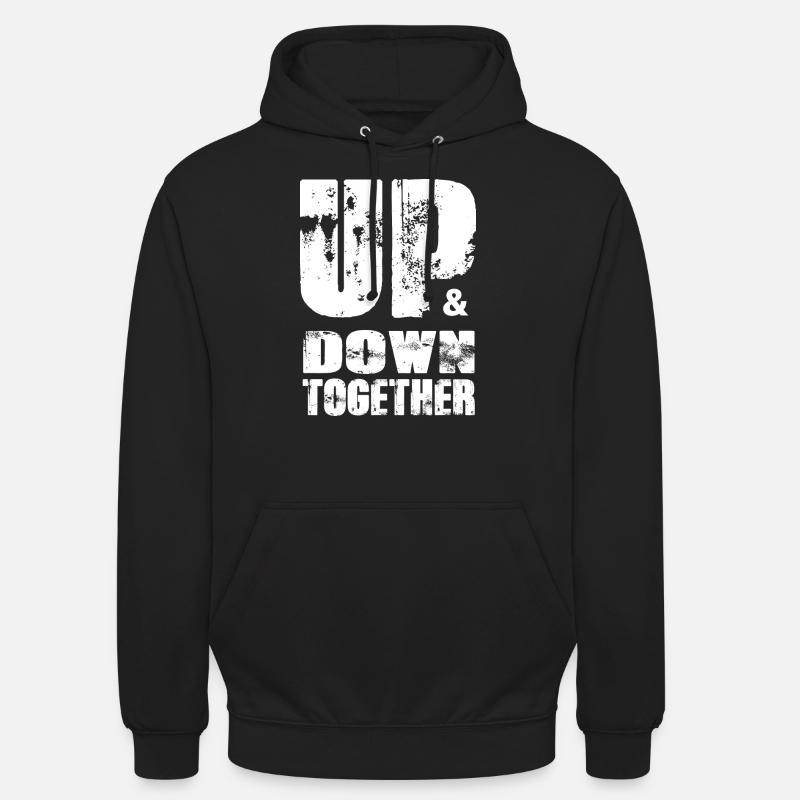 Up & down together - Unisex Hoodie - black