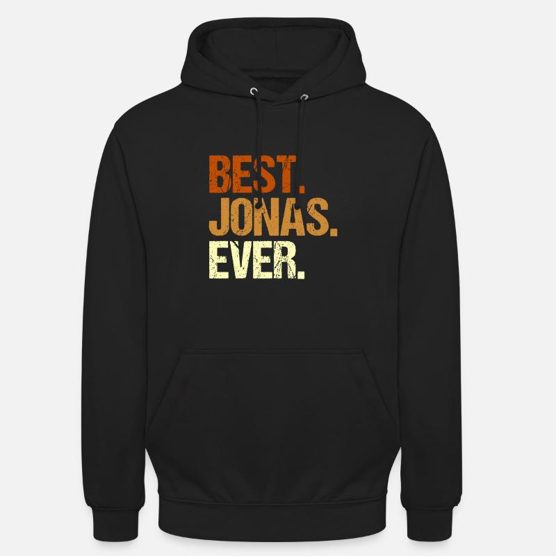 Jonas - Sweat-shirt à capuche unisexe - noir