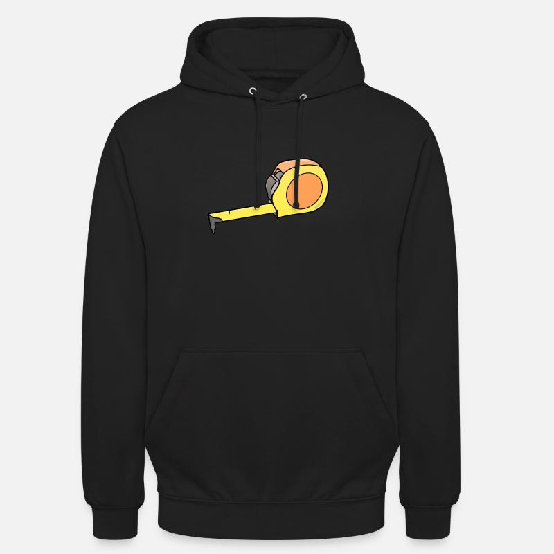 Mètreband / Ruban de mesure - Sweat-shirt à capuche unisexe - noir