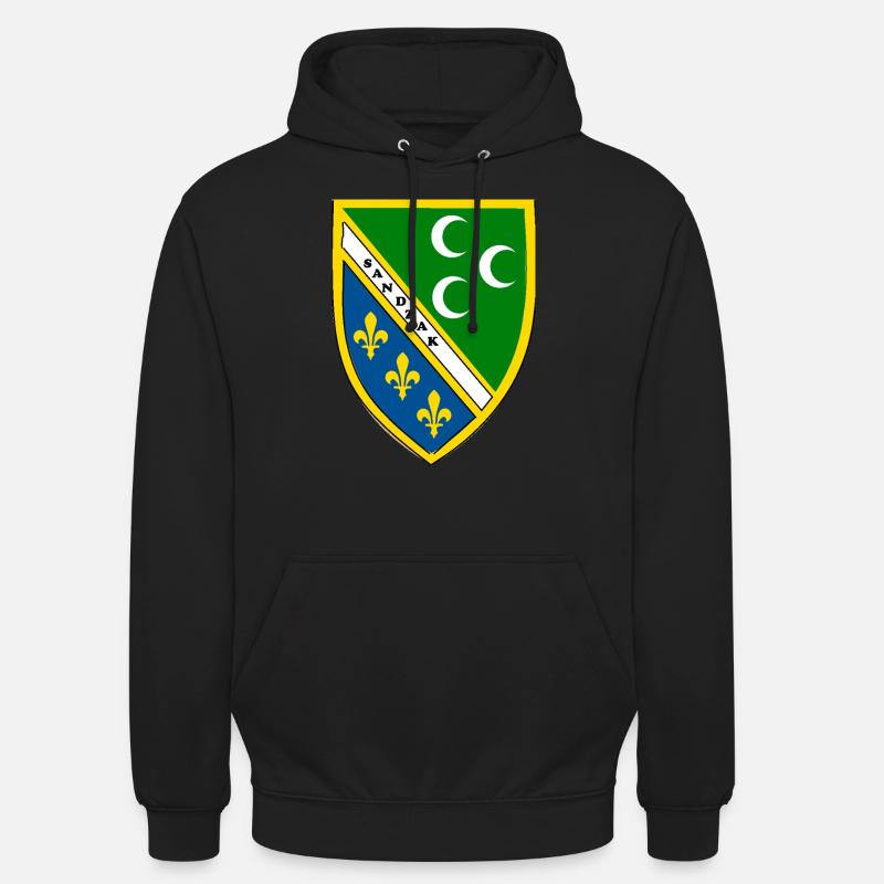 Sandzak - Sweat-shirt à capuche unisexe - noir