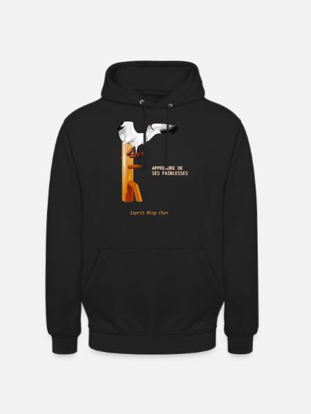 wing chun crane - Unisex Hoodie - black