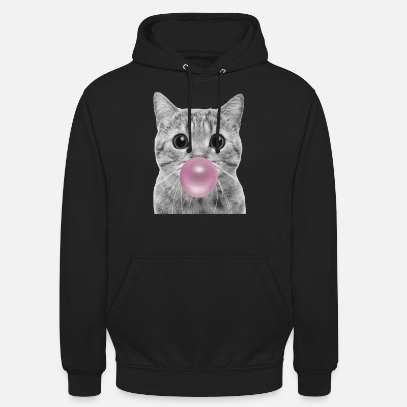 Chat bulle - Sweat-shirt à capuche unisexe - noir