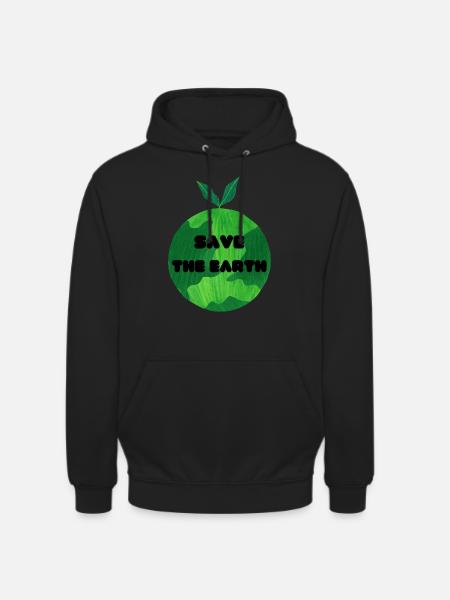 Save the Earth - Unisex Hoodie - Schwarz