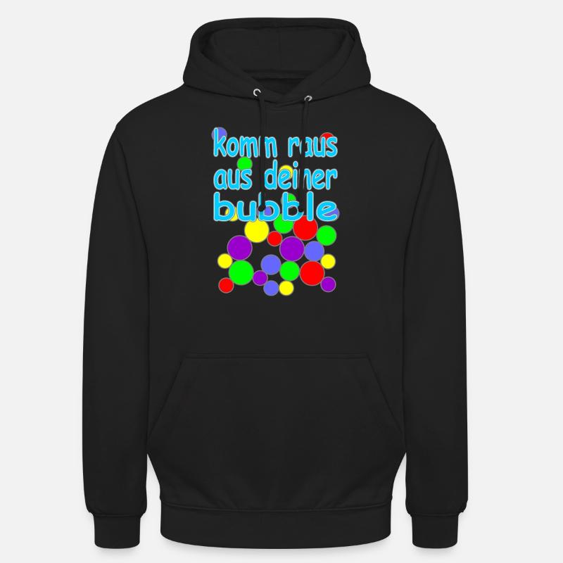 bubble deutsche Version Nr.2 - Unisex Hoodie - Schwarz