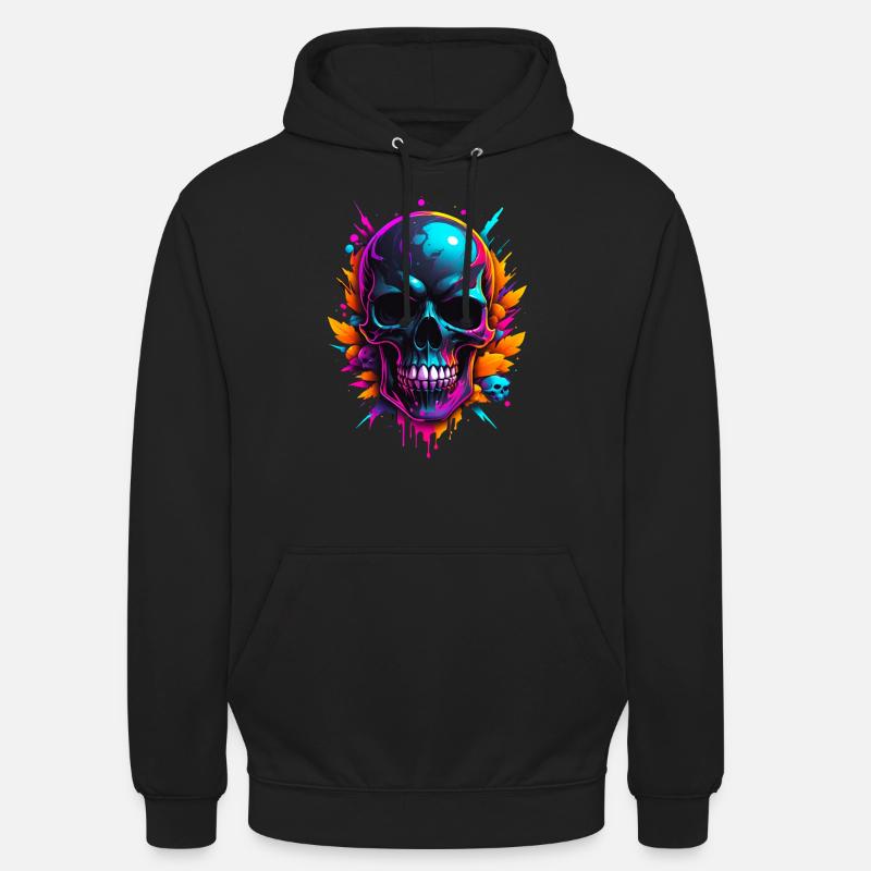 Crâne - Sweat-shirt à capuche unisexe - noir